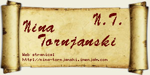 Nina Tornjanski vizit kartica